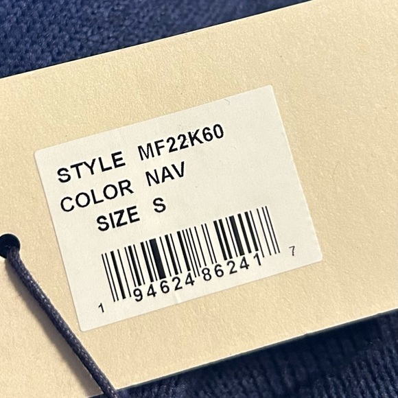 $158 NWT Peter Millar Crown Sweater Fleece Quarter Zip Small Navy Blue MF22K60 - Picture 7 of 9